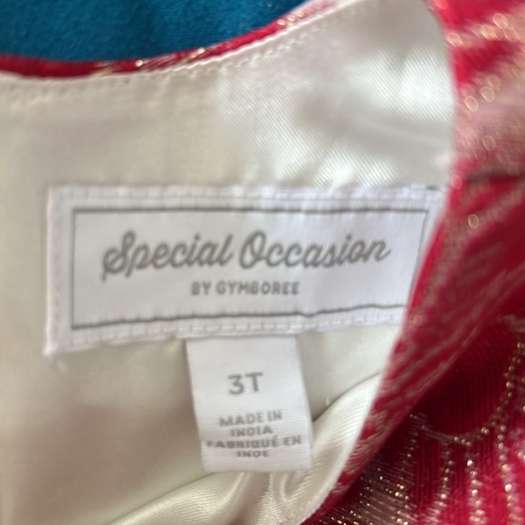 Gymboree Red& white special occasion dress size 3T - Picture 7 of 7